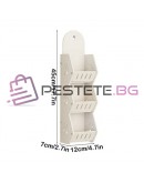 Стенна етажерка за окачване с 3 рафтове